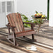 Patio Adirondack Rocking Chair with High Backrest