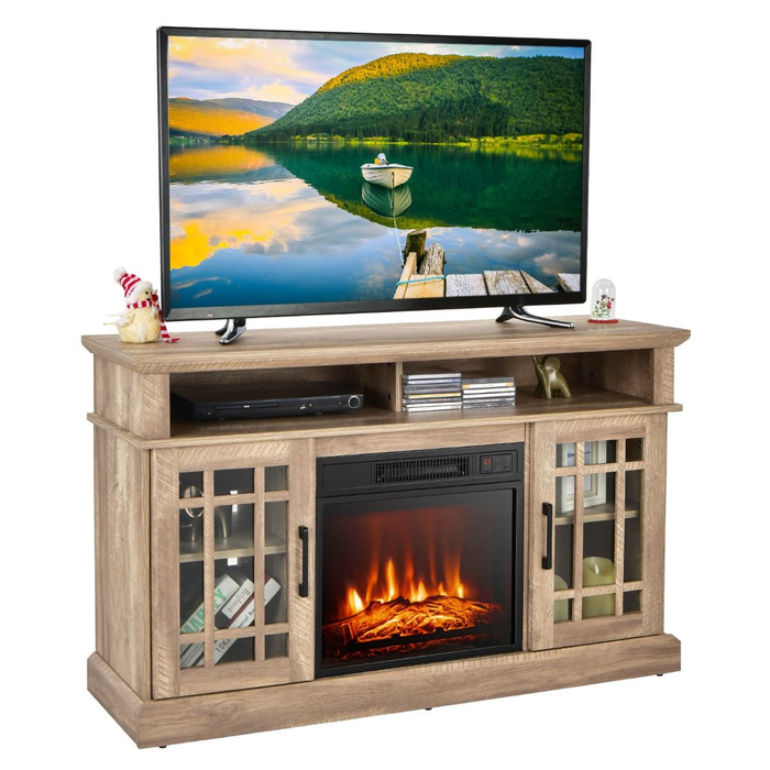 1400W Electric Fireplace with Mantel for Tvs up to 55 Inches