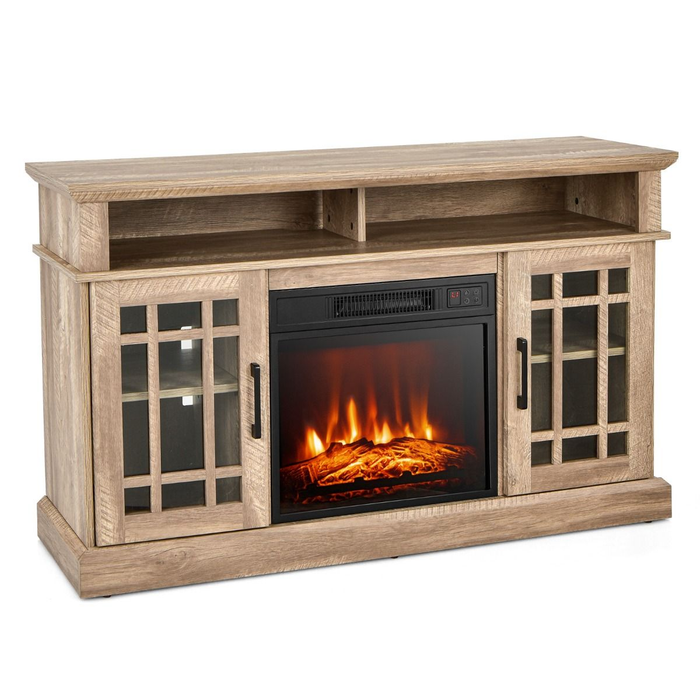 1400W Electric Fireplace with Mantel for Tvs up to 55 Inches