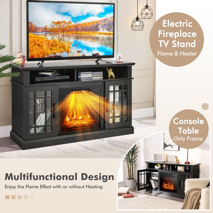 1400W Electric Fireplace with Mantel for Tvs up to 55 Inches