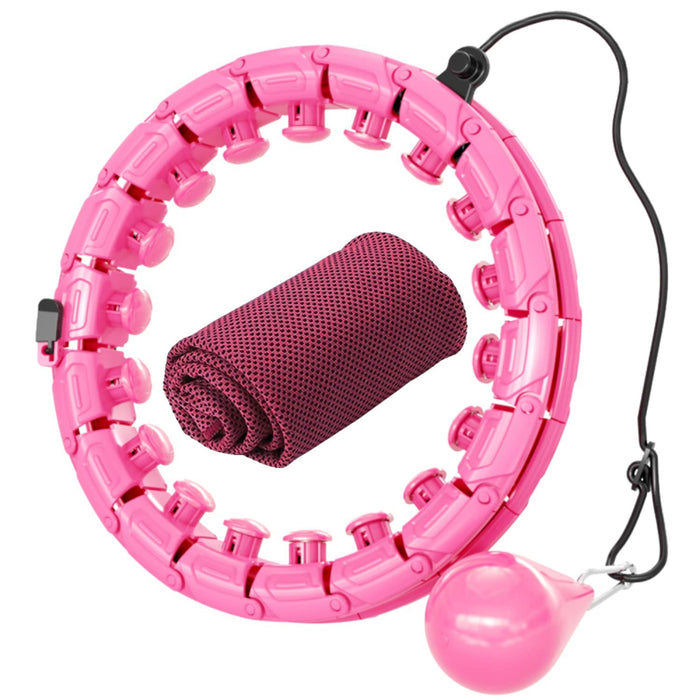 Smart Weighted Hula Hoop with Weight Ball and Cooling Towel