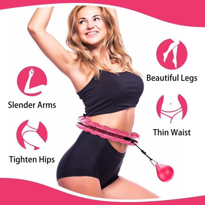 Smart Weighted Hula Hoop with Weight Ball and Cooling Towel