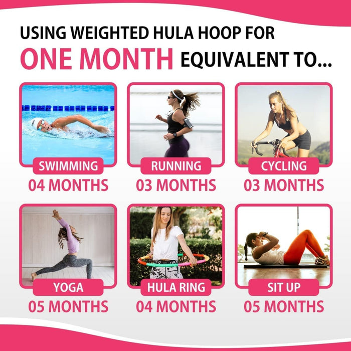 Smart Weighted Hula Hoop with Weight Ball and Cooling Towel