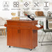 Rolling Kitchen Storage Trolley with Adjustable Shelf and Drawer
