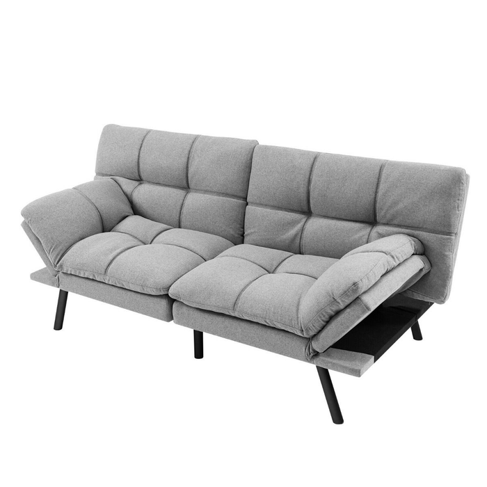 2 Seater Convertible Sofa Bed with Reclining Backrest