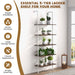 5-Tier Ladder Shelf with Steel Frame for Living Room Bedroom Office