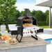 Outdoor Pizza Oven with Waterproof Cover and Anti-Scalding Handles