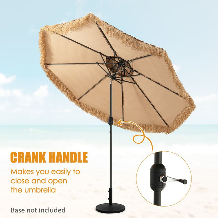 Hawaiian Style Hula Patio Beach Umbrella with 8 Ribs