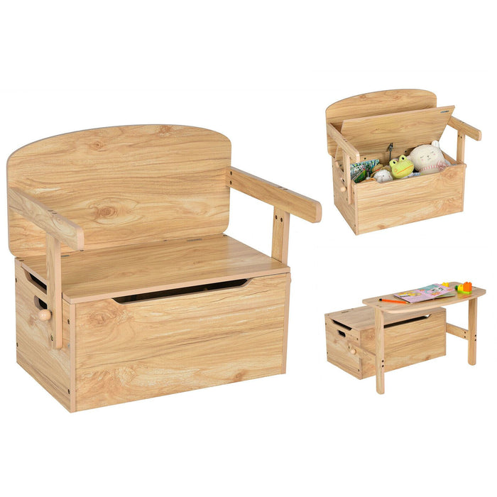 3-In-1 Kids Table and Chair Set with Toy Storage Box