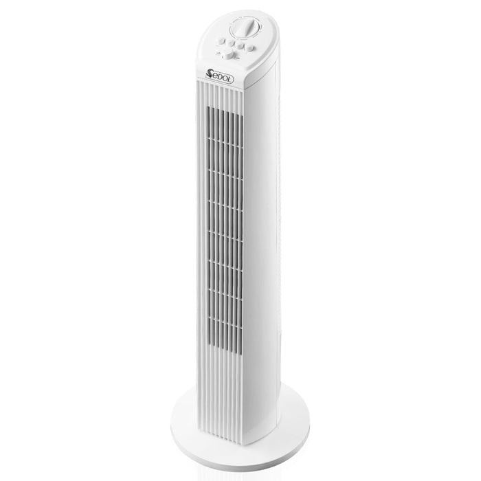 SEDOL Tower Fan - 29" Oscillating Tower Fan with 3 Speed Settings