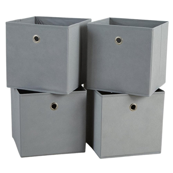 SEDOL Storage Boxes - (Set of 4) 27×27cm Non-Woven Fabric Foldable Storage Cube