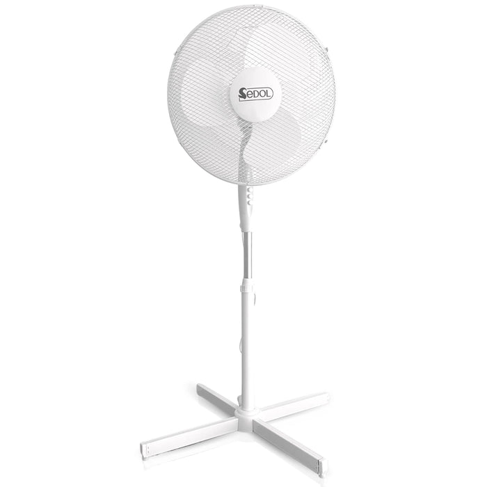 Sedol Pedestal Fan - 16" Oscillating Fan with 3 Speed, Adjustable Height, and Tilting Head