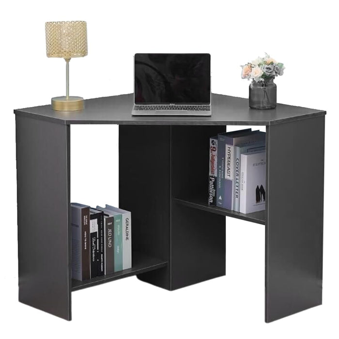 SEDOL Computer Desk - Wellington Compact Corner Desk with Undershelves