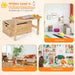 3-In-1 Kids Table and Chair Set with Toy Storage Box