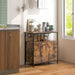 Industrial Sideboard Wooden Storage Cabinet with 2-Door