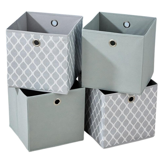 SEDOL Storage Boxes - (Set of 4) 27×27cm Non-Woven Fabric Foldable Storage Cube