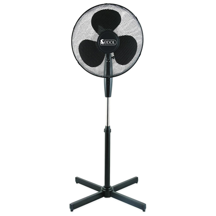 Sedol Pedestal Fan - 16" Oscillating Fan with 3 Speed, Adjustable Height, and Tilting Head