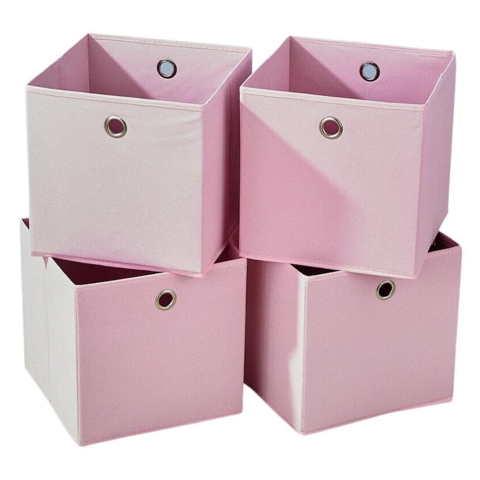 SEDOL Storage Boxes - (Set of 4) 27×27cm Non-Woven Fabric Foldable Storage Cube