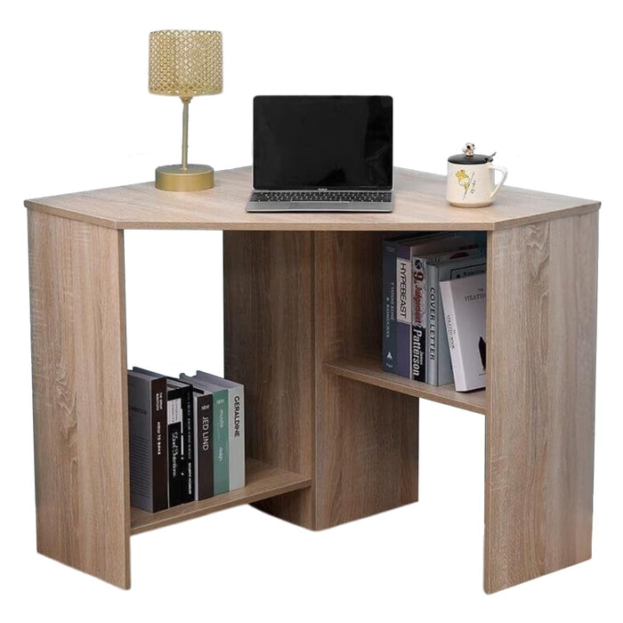 SEDOL Computer Desk - Wellington Compact Corner Desk with Undershelves