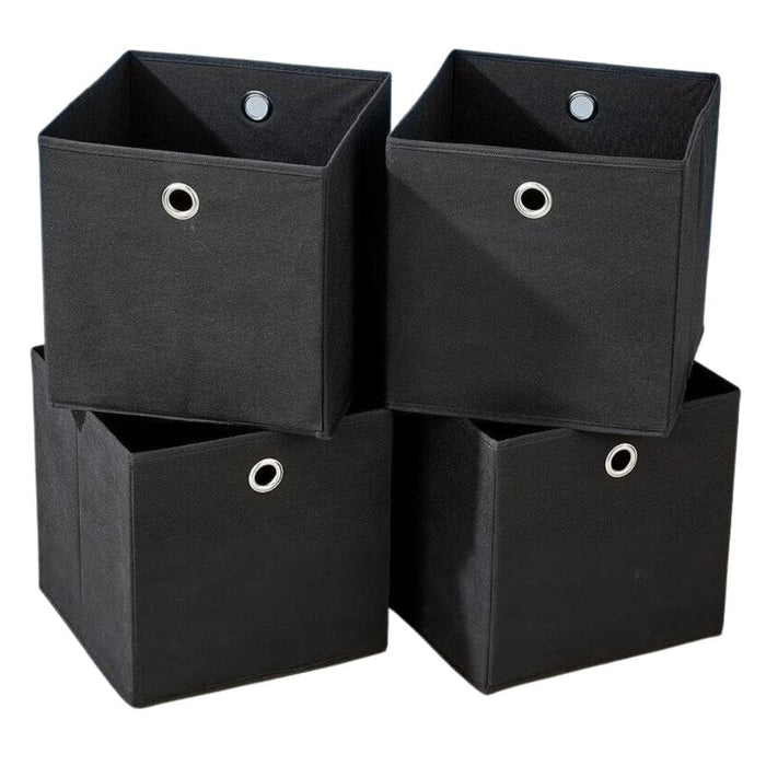 SEDOL Storage Boxes - (Set of 4) 27×27cm Non-Woven Fabric Foldable Storage Cube