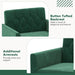 Modern Velvet Accent Chair with Button Tufted Back and Golden Metal Legs