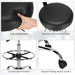 Ergonomic Drafting Chair with Backrest and Adjustable Footrest