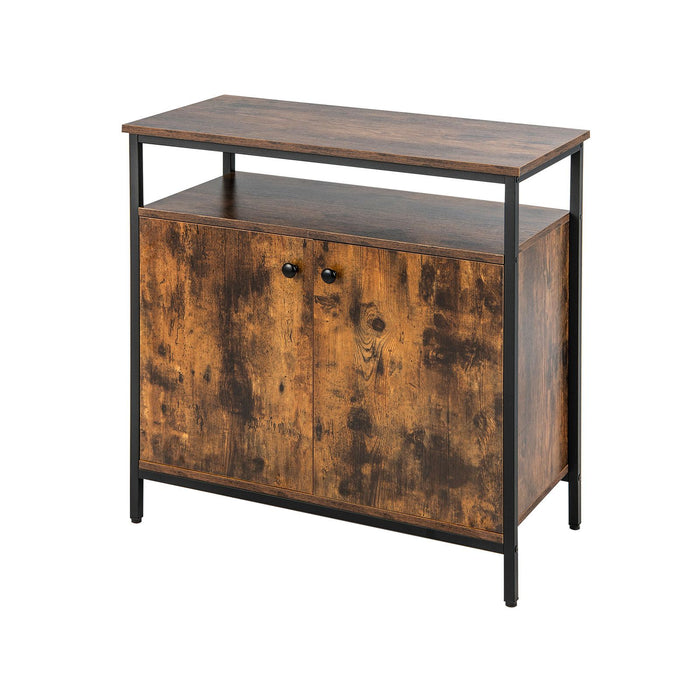 Industrial Sideboard Wooden Storage Cabinet with 2-Door