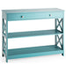 3-Tier Console Table with 1 Drawer and 2 Storage Shelves