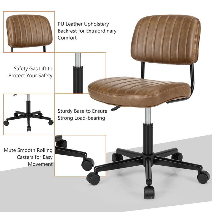 Adjustable Ergonomic Leisure Chair with PU Leather
