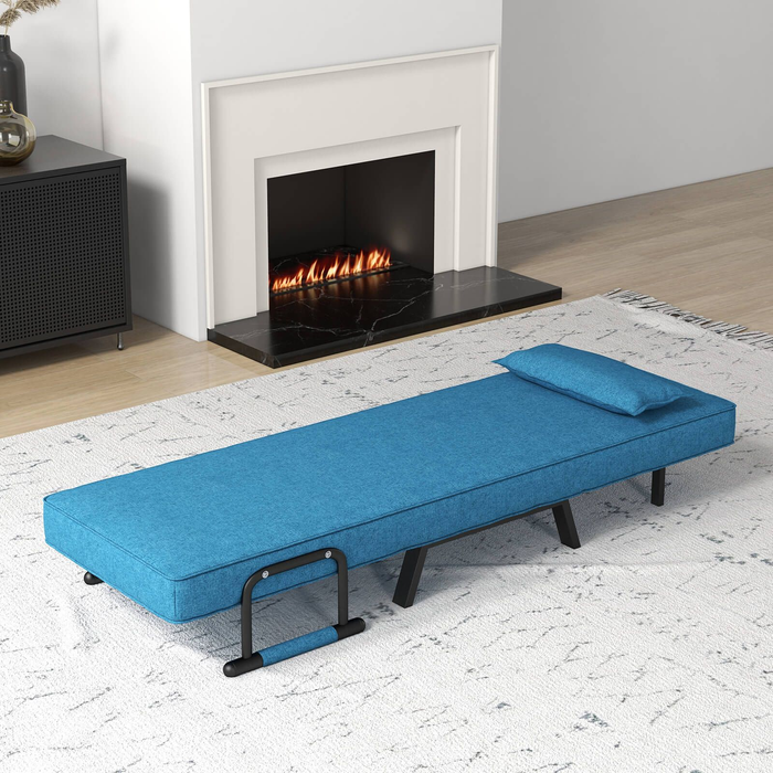 Convertible Sofa Bed 4-In-1 with 6-Position Adjustable Backrest