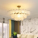 Leaf Glass Crystal Chandelier