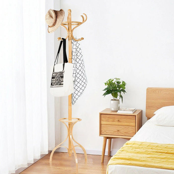 Wooden Coat and Hat Stand