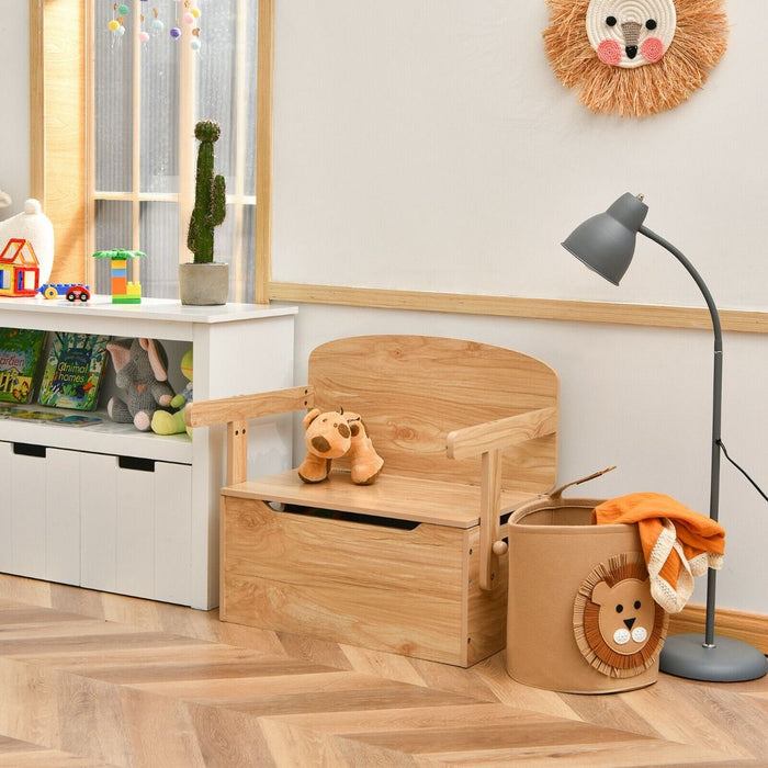 3-In-1 Kids Table and Chair Set with Toy Storage Box