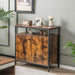 Industrial Sideboard Wooden Storage Cabinet with 2-Door