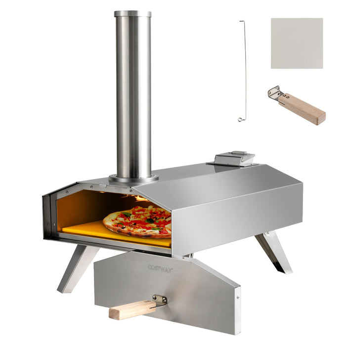 Portable Outdoor Stainless Steel Pizza Oven for Camping Picnic