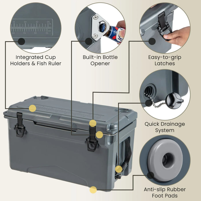 28L Rotomolded Cooler Insulated Portable Ice Chest