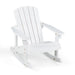 Patio Adirondack Rocking Chair with High Backrest