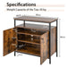 Industrial Sideboard Wooden Storage Cabinet with 2-Door