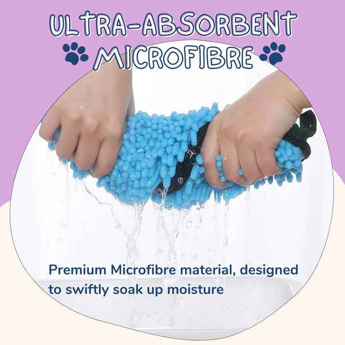 Microfibre Dog Towel - Super Absorbent Quick Drying - 62x23cm