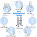7-In-1 Folding Multi-Purpose Extension Aluminum Ladder