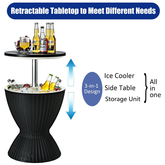 30L Patio Cool Box with Pop-Up Lid